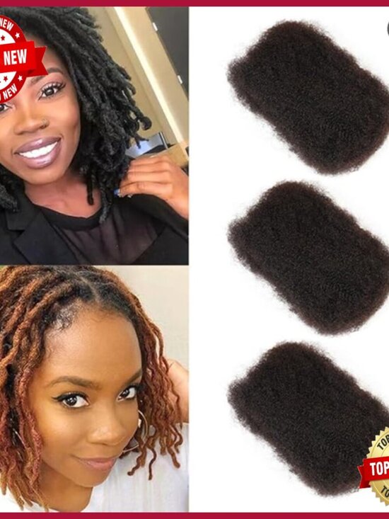 100% Human Hair Afro Kinky Curly Bundles 3 Pack 150g Braiding Extensions main image 5